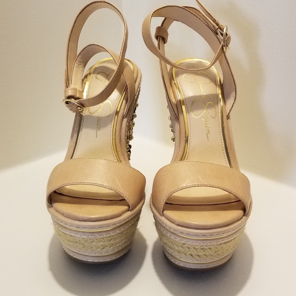 Jessica Simpson Ameka Buff Embellished Platform We